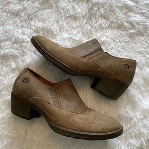 Born Lawren distressed suede booties